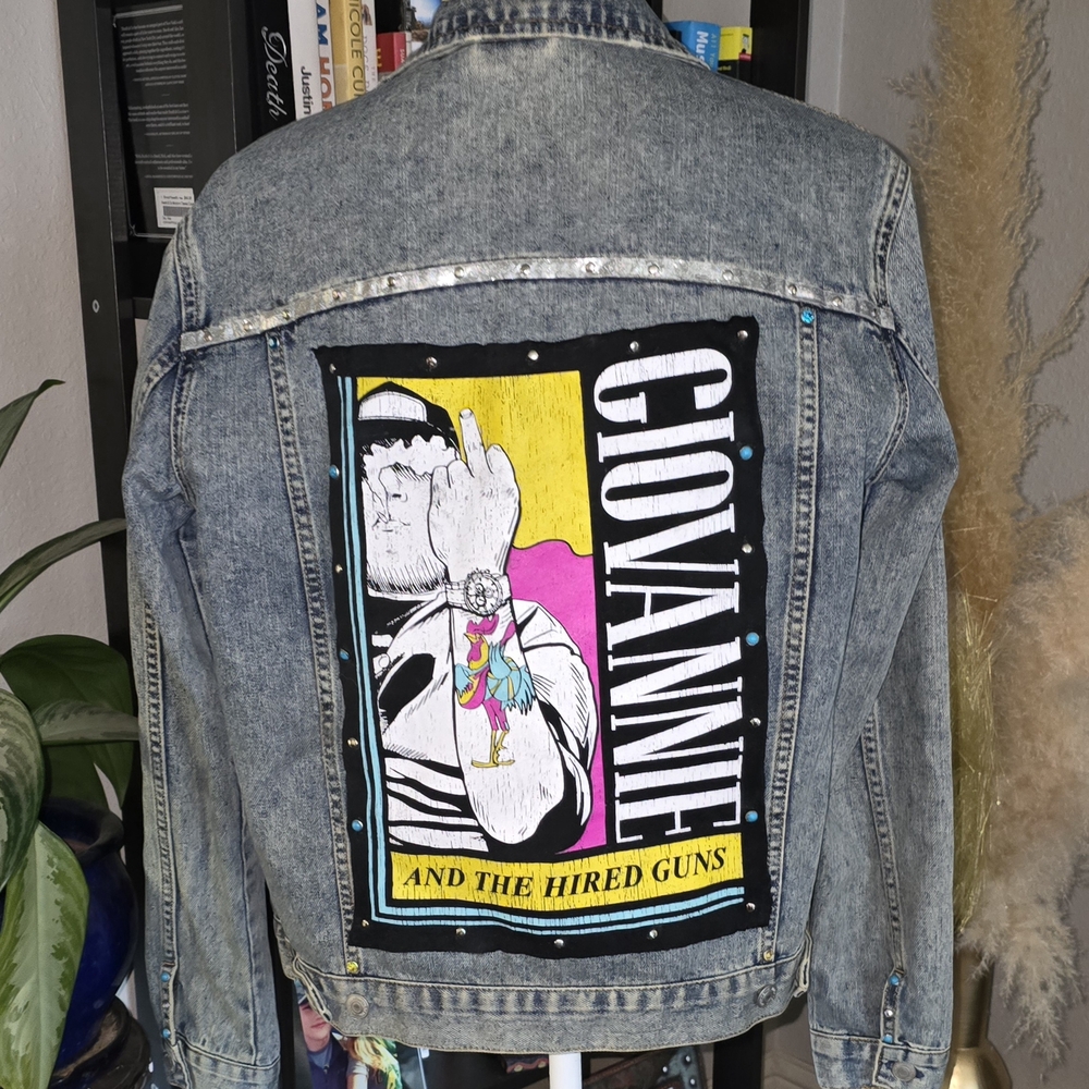 Denim Jacket with Graphic Patch NWT - image 1